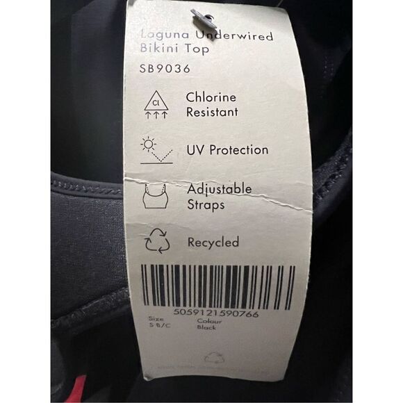 Sweaty Betty Women's Black High Waist Xtra Life & Laguna Underwired Bikini NWT - Picture 7 of 7